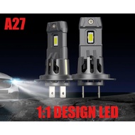 New Store [Ayong's Shop] A27 H7 LED Headlight/6000K/LED White Light/H7 Bulb/Halogen Bulb 1: 1 Scale/