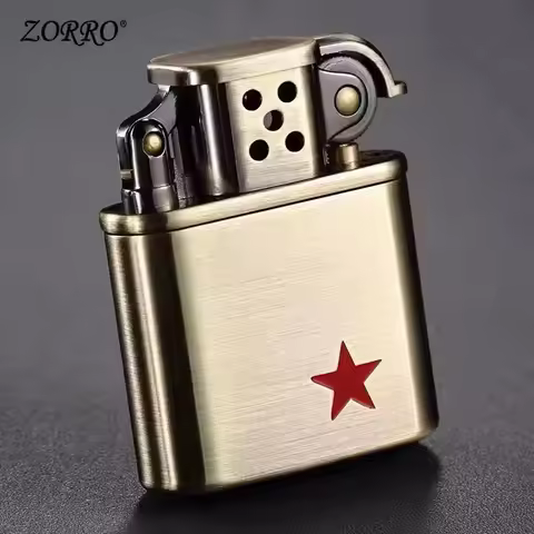 Zorro Lighter Vintage Grinding Wheel Retro Metal Constantine Flint Oil Lighter Antique Series Lighte