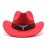 Cowboy Hat Roll-up Brim Gentleman Jazz Cap Size 56-58CM