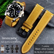 18mm20mm22mm24mm Vintage Leather Watch Strap Quick Release Pins Watch Band for Citizen Seiko Casio Breitling Tudor