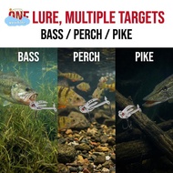 [LI] 2-in-1 Metal VIB Fishing Lure Long Realistic 3D Eyes Life-like Action For Tournaments and Casua