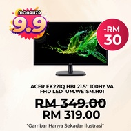 Acer Monitor EK221Q HBI 21.5" FHD 100HZ