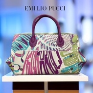 🦄義大利EMILIO PUCCI ｜紫粉藍圖案托特包. 手提包#二手