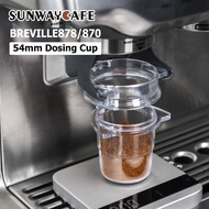 54mm dosing cup dosing ring coffee powder feeder fit breville878870 espresso machine portafilter coffee tamper powder tools