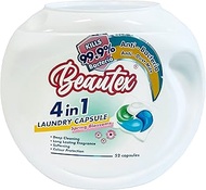 Beautex 4in1 Laundry Detergent, 52 Capsules