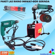 Paket Mesin Las 900Watt Rhino + Gerinda Mailtank + Bor Mailtank 10Mm +