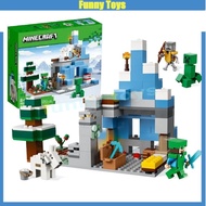 21243 The Frozen Peaks building blocks Steve Creeper stray goat Toys Gifts for Boys and Girls