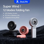 [JisuLife]Portable Mini Fan, 3600/5000mAh Capacity, Foldable, USB Powered, 5 Gears, Strong Wind