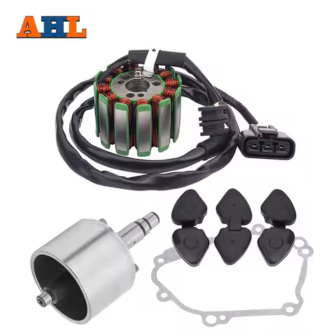 Motorcycle Stator Coil Generator Flywheel Rotor Gasket Seal For YAMAHA YZF-R1 04-08 FZ8 FZ8N FZ8S 11