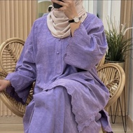 KURUNG SULAM MELUR BY DE IMPIANA / BAJU KURUNG SULAM / BAJU KURUNG FREE SIZE / BAJU COTTON / BAJU SU