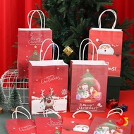 Christmas Gift Bag Christmas Kraft Paper Bags Candy Cookie Packaging Bag New Year Party for Snack Present Packing Xmas Bag -55.sg