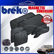 (6pcs) BREKO SHADES High Quality Fully Magnetic 0.98 UV Proof Car Sun Shade Compatible With Honda CR