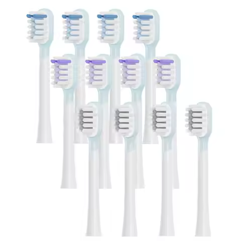 4 Pcs For Laifen Full Range Replacement Electric Toothbrush Heads Cleansing & Brightening Type / Sen