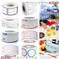 KUGIGI Food Storage Label Waterproof Food Freezer Refrigerator Date Content Label