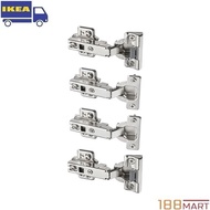 IKEA KOMPLEMENT Soft Closing Hinge 4pcs - Silver