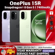 OnePlus 15R  /World's First Snapdragon® 8 Gen 5 | 7400mAh Battery | Personalised AI | Game-Changing 