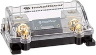 InstallGear 0/2/4 Gauge AWG in-Line ANL Fuse Holder with 100 Amp Fuse | Inline Fuse Holder - No Wire