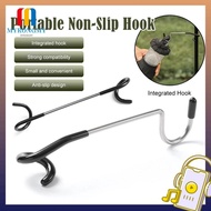 MYRONGMY Light Pole Hook, 2-way Multipurpose Lantern Light Holder, Portable Anti Slip Stainless Stee