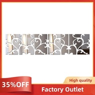 32 Set  Mirror Wall Sticker DIY Mirror Bedroom Living Room Wall Sticker Removable Waterproof Art Wallpaper Decoration Factory Outlet