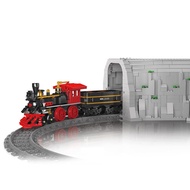 Mould King 12030 977PCS Train Serie RC Red General Train Building Block Model Technical Educational 