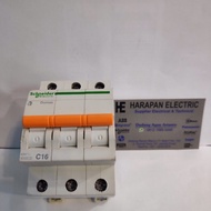 MCB 3 PHASE 16A SCHNEIDER MCB 3 P 3P 16 AMPER 16A SCHNEIDER DOMAE