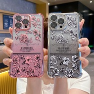 for Xiaomi Redmi 12C A1 Poco C85 C65 C75 C71 X6 X7 Note 13 12 11 10 Pro Flowers Phone Case Soft