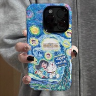 Doraemon/Oil Painting Doraemon iPhone17 Japanese Phone Case 16ProiPhone15/ckue