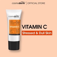 Cosmoderm Glow-C Brightening UV Shield SPF 50+ PA+++, Pelindung Matahari Wajah dan Perawatan Kulit -