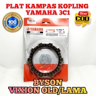 Kampas Kopling set 3C1 Asli Original Motor Yamaha Vixion Old / Lama Scorpio P Scorpio Z Byson Kar