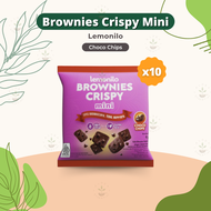 Lemonilo Brownies Crispy Mini Chocochips Renceng 10pcs x 9gr - Snack Sehat Rendah Gluten - Snack Ana