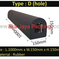 PROMO- KARET BANTALAN BUMPER FENDER LOADING DOCK (RUBBER FENDER TYPE D HOLE)