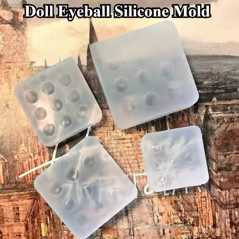 6mm/7mm/8mm/9mm Arc-shaped Bjd Resin Eyeball Silicone Mold DIY Polymer Clay Animated Character Eyeba