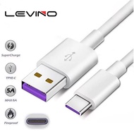 LEVINO Data Cable 5A SuperCharger Type C USB Fast Data Cable Data Cable Super Fast Charge Compatible