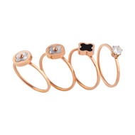 Panlandwoo - Cincin Set Titanium Wanita Marisa