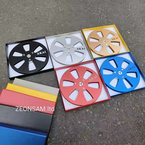 AKAI 7" x 1/4" Inch Aluminum Empty Reel For Reel To Reel Tape Recorders Empty Take Up Reel For Stude