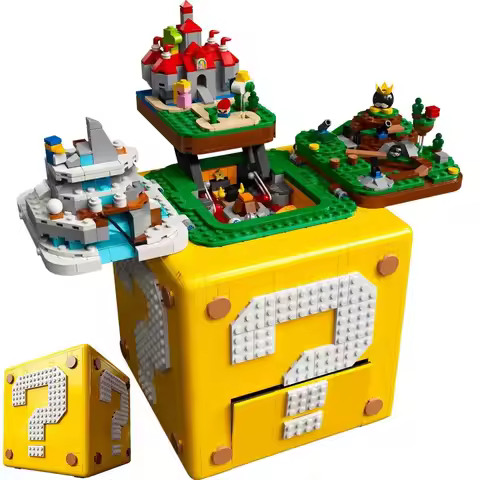 Compatible Brick Sets Super Bros. Game Series Building Blocks Marioed 64 Question Mark Block Childre