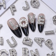 26pcs Diamond Letter Nail Accessories For Nail Art Craft Decorations - 3D DIY Accessories With Spark