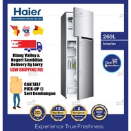 👍(Discount RM200) Haier (269L) 2 Door Inverter Refrigerator / Fridge / Peti Sejuk 2 Pintu (HRF-IV298H)