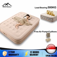 WTHB Inflatable Air Bed With Automatic Air Pump Outdoor Foldable Portable Travel Camping Air Mattres