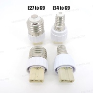 White E27 E14 to G9 lamp base bulb Holder Converter AC power Socket Conversion light E14-G9 E27-G9 t