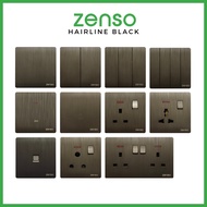 ZENSO Grande 13A Universal Switch Socket Outlet / Telephone Socket / Water Heater Switch with SIRIM