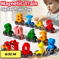 NFS Magnetic Digital Train Toy Magnet Wheel Train Early Education Toys Number Toys For Kids Gift