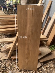ไม้สักแผ่น ไม้สักอเนกประสงค์ รีดไสทั้ง2ด้าน พร้อมใช้งาน ขนาดกว้าง 35 ซม. หนา 2.3 ซม.ยาว 100  ซม.
