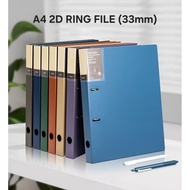 A4 2D Ring Binder File Arch File Ring File Document Filing Folder Plastic PP File