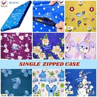 🏡SINGLE Sarung Tilam Berzip Cotton Mattress Zipped Case 单人床垫拉链套 Long Zip Cadar Bujang Bedsheet Case