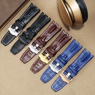 suitable for Audemars Piguet 15703 Genuine Leather Watch Strap ap Royal Oak Offshore 26470 26133 Bump Cow Belt