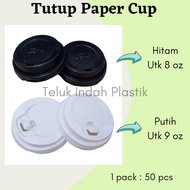 (50pcs) 8oz Paper Cup Lids 9 oz Paper Cup Lids