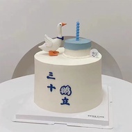 Whole Store Special Offer Influencer Thirty Goose Standing Cake Decoration Big Goose Pendulum Male G