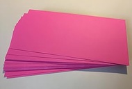 25 Envelopes, Pink, Eosin Red, Elco, 229 x 114 mm, Peel and Seal, 100 g/m²