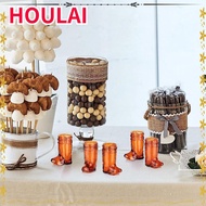 HOULAI 10Pcs Mini Cowboy Boot Glasses, Transparent Plastic Western Cowboy Glasses, Creative 1 Oz Sho